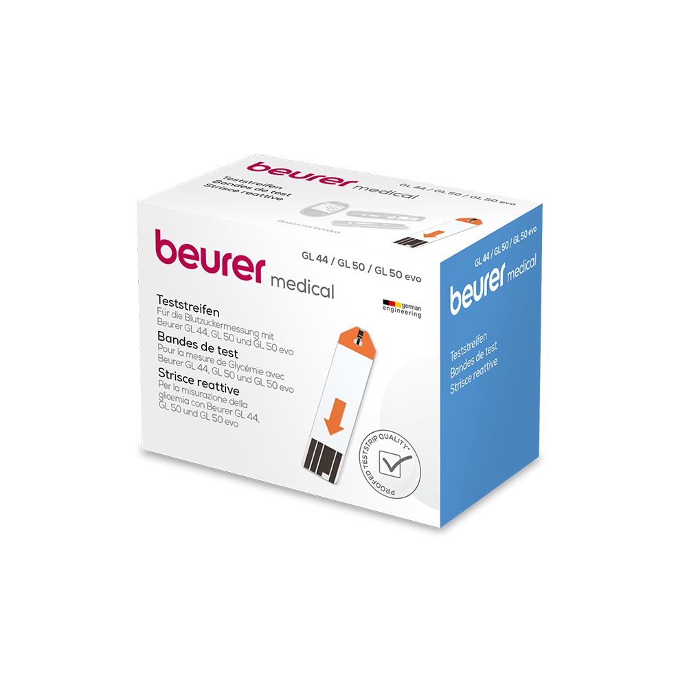Beurer GL 44/50/50 evo Test Strips - 2x Containers of 25 (50 units)