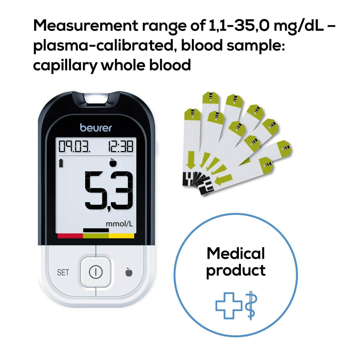Beurer Germany GL 48 & GL 49 Blood Glucose Meter Test Strips, 2 x 25 Strips