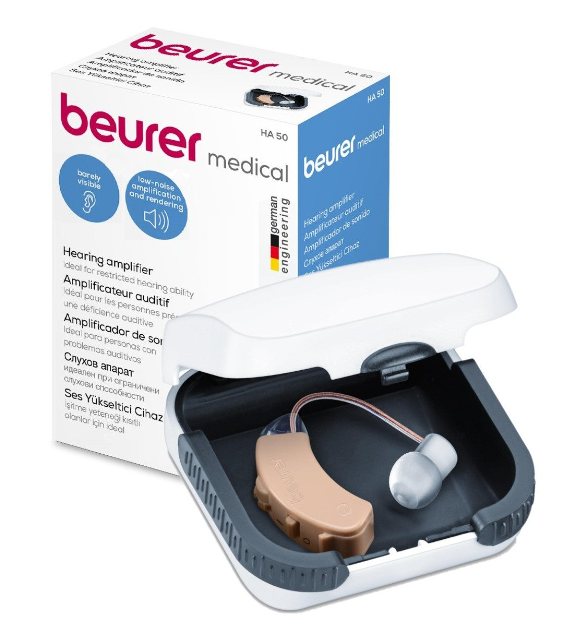 Beurer Germany HA 50 Personal Sound Amplifier | Behind-the-Ear | 1 Piece | HA 50