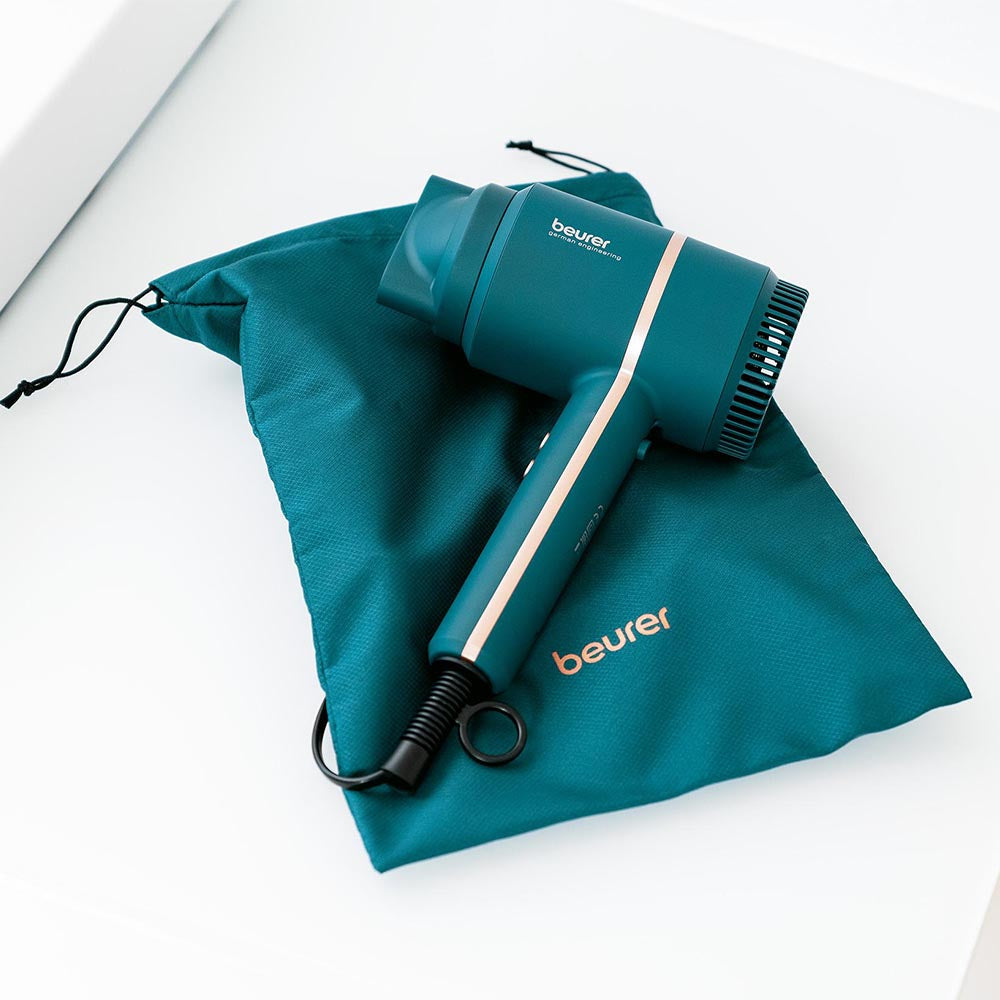 Demo - Beurer Compact Hairdryer for On-the-Go 1600-2000 Watts HC 35 - Ocean Blue