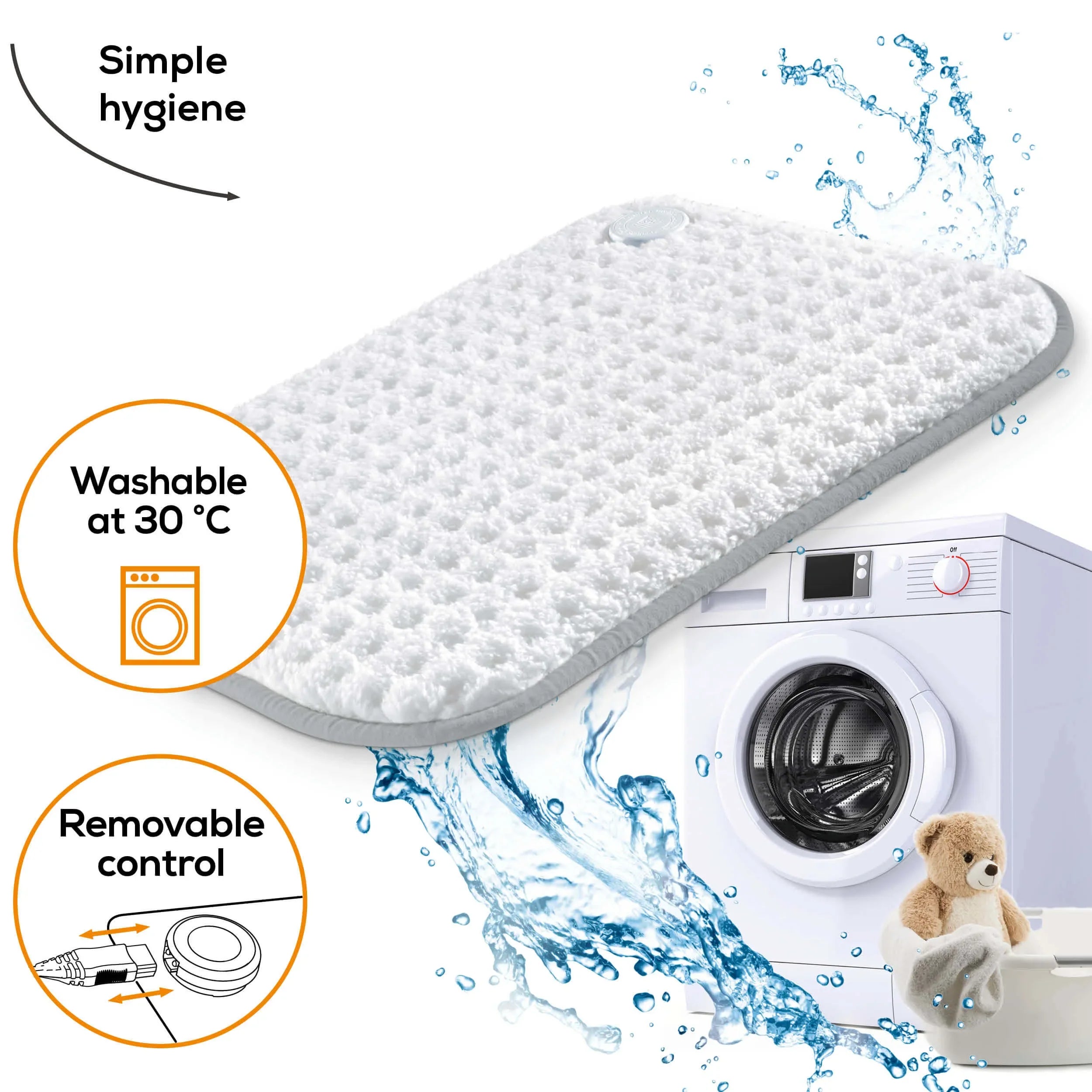 Beurer HK 42 COSY Heating Pad: XL 44x33cm. Low Energy Use & Super Fleecy