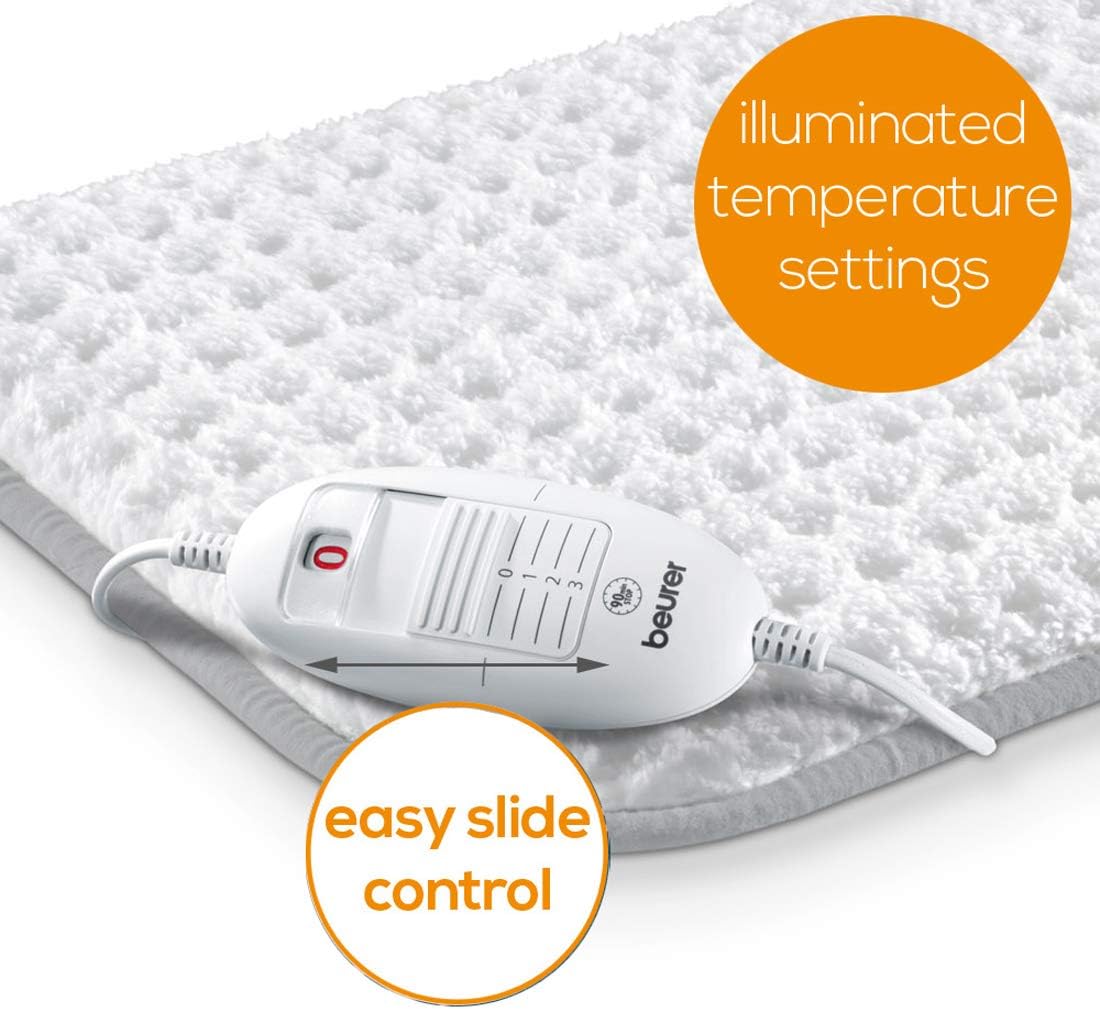 Beurer HK 42 COSY Heating Pad: XL 44x33cm. Low Energy Use & Super Fleecy