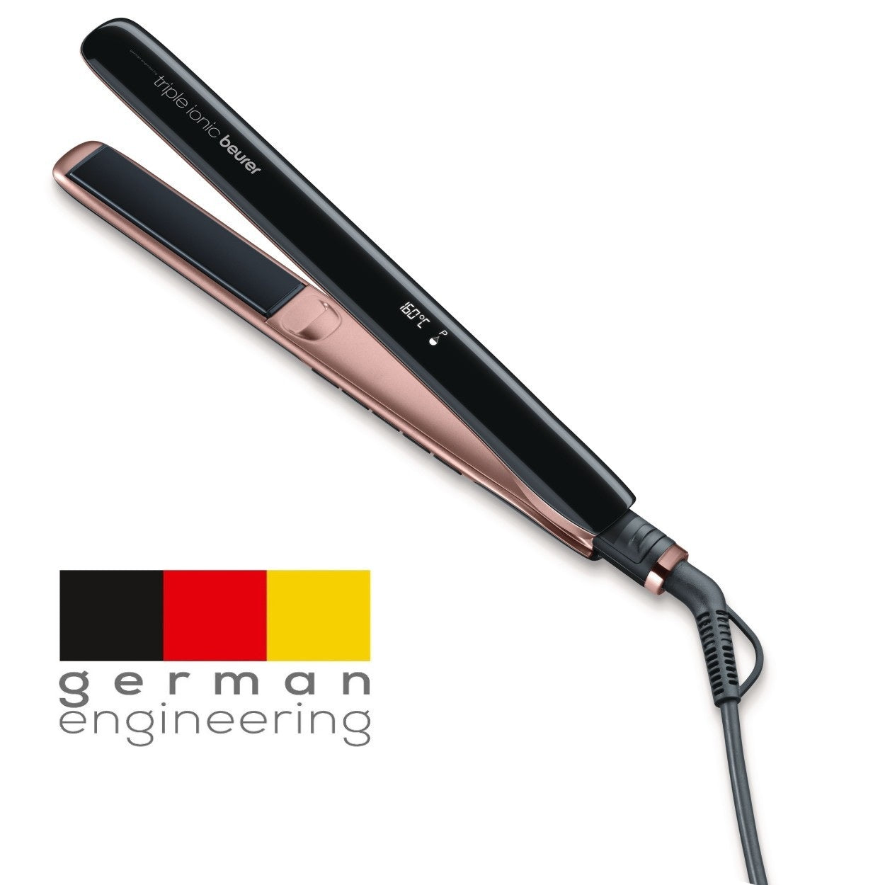 Beurer Hair Straightener HS 80 Titanium Coated & Triple Ionic