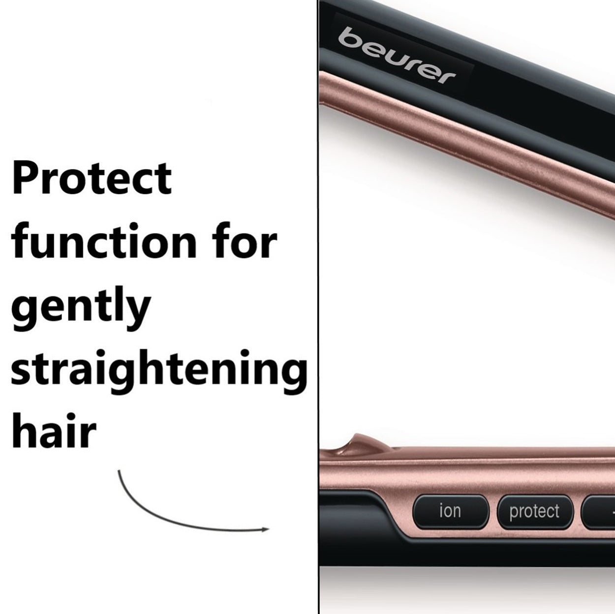 Beurer Hair Straightener HS 80 Titanium Coated & Triple Ionic