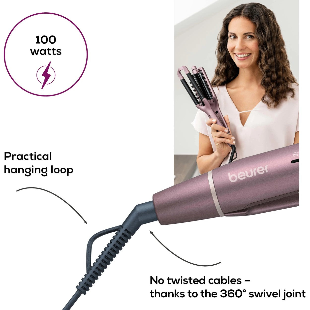 Demo - Beurer HT 65 Hot Wave Styler for Beach, Natural, Mermaid or Water Waves