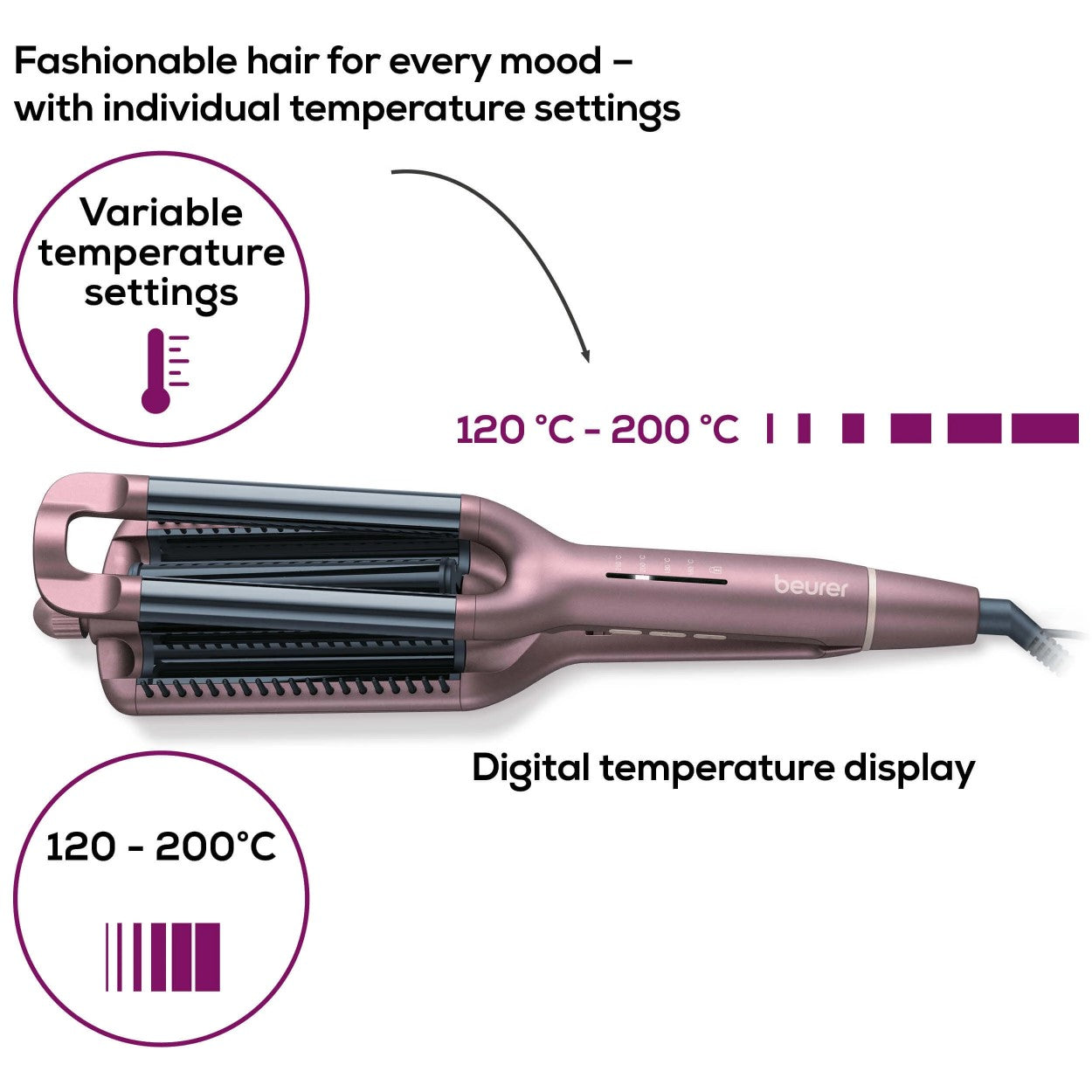 Demo - Beurer HT 65 Hot Wave Styler for Beach, Natural, Mermaid or Water Waves