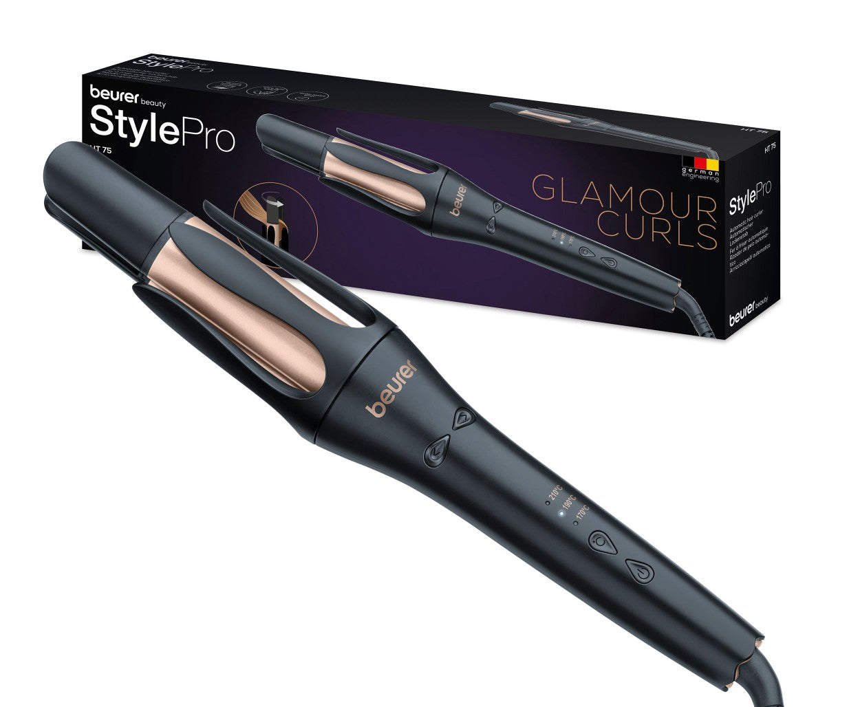 Beurer HT 75 Automatic Hair Curler with Smart Timer & 4-Way Ion Outlet