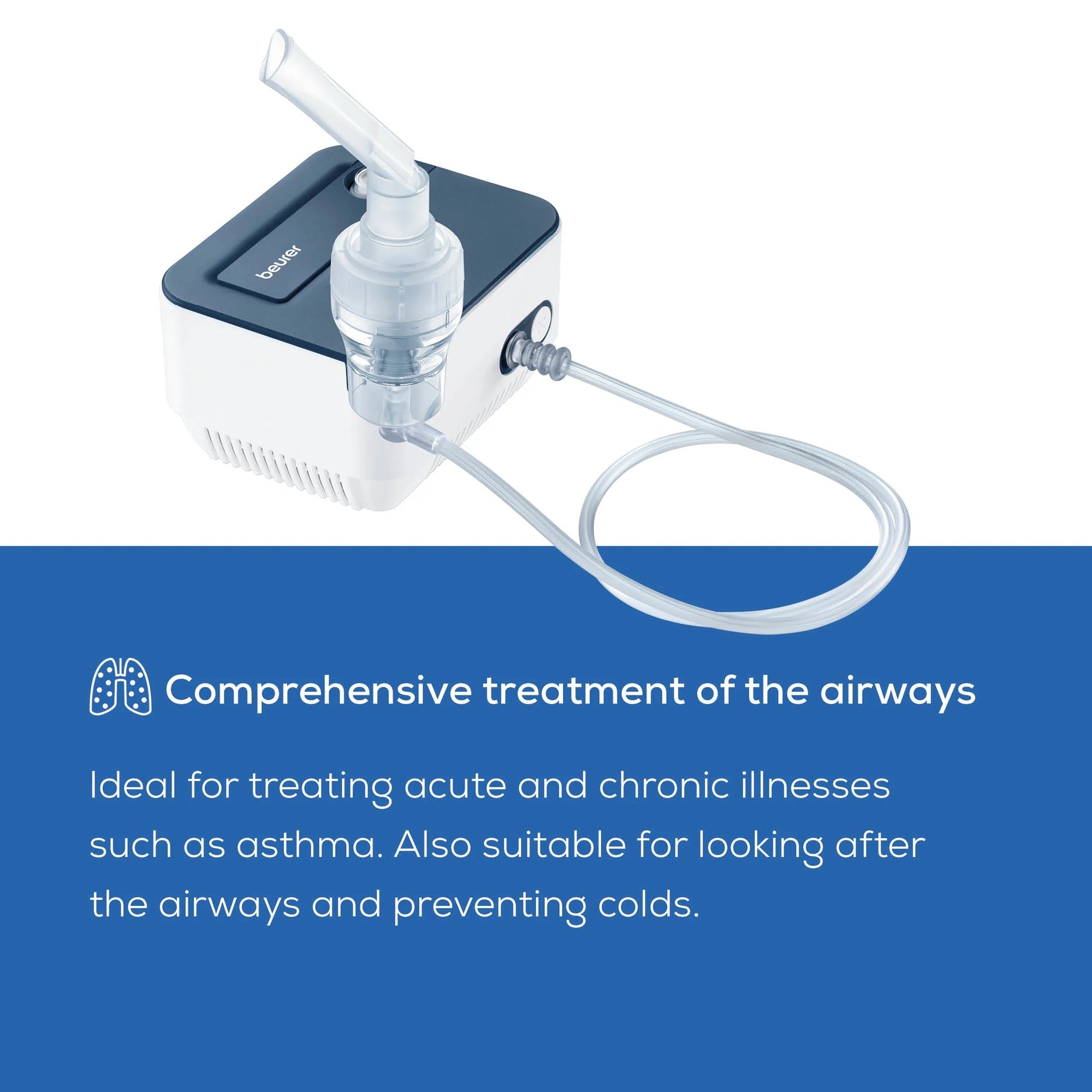 Beurer IH 16 Nebuliser for Adults & Children. Space-Saving & Compact. High-Performing Compressed Air Technology