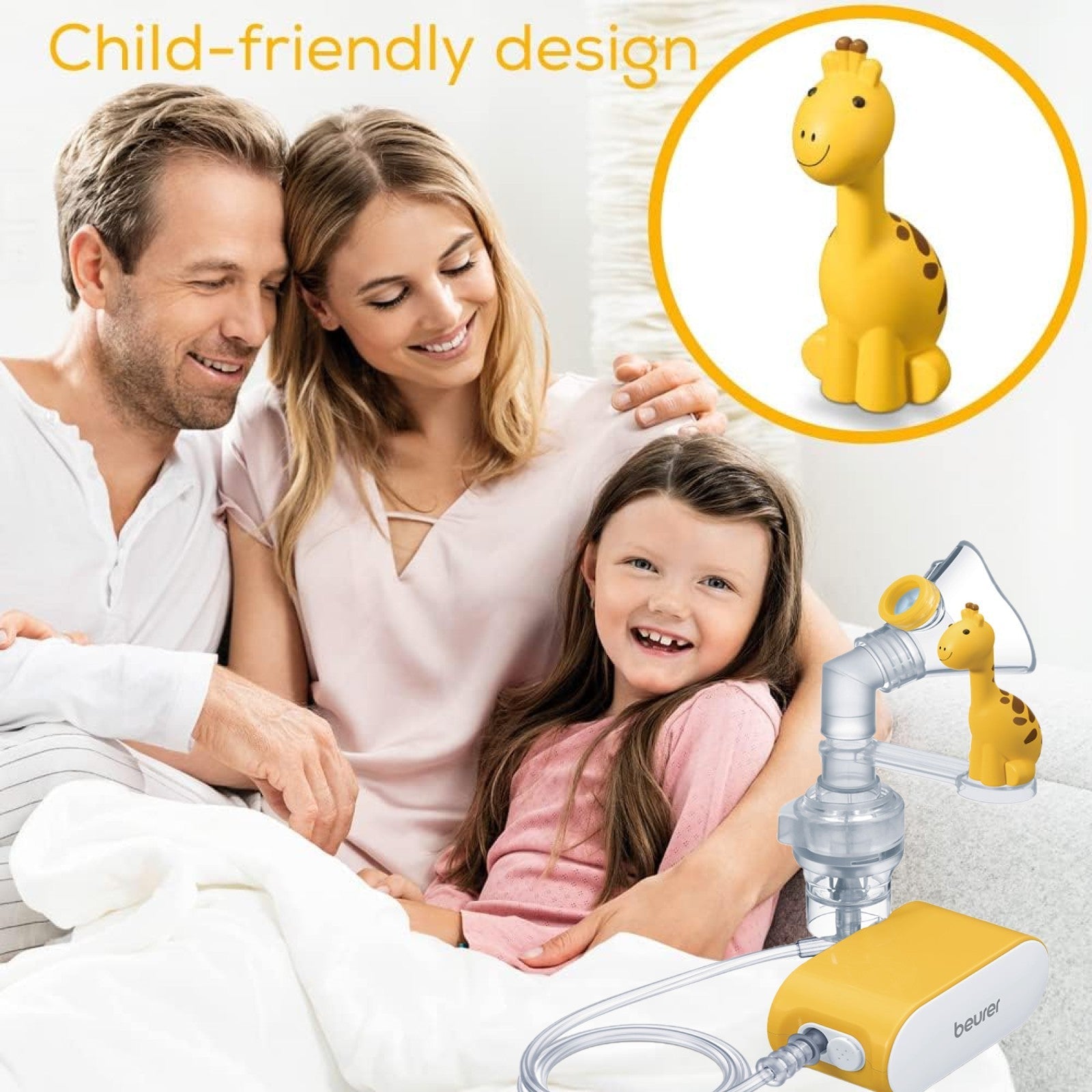Beurer Germany Kids Travel Nebuliser with Baby & Child Masks IH 58 KIDS