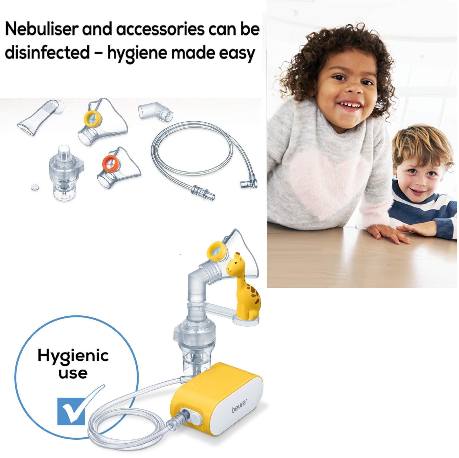 Beurer Germany Kids Travel Nebuliser with Baby & Child Masks IH 58 KIDS