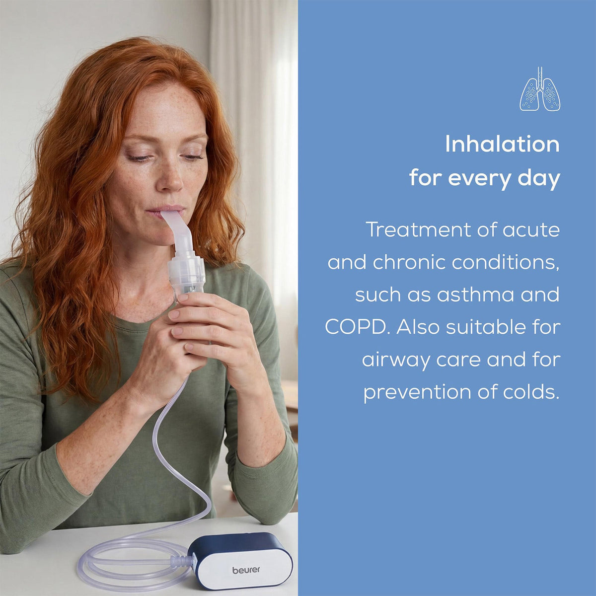 Beurer Germany Rechargeable Nebuliser for Adults & Children IH 61