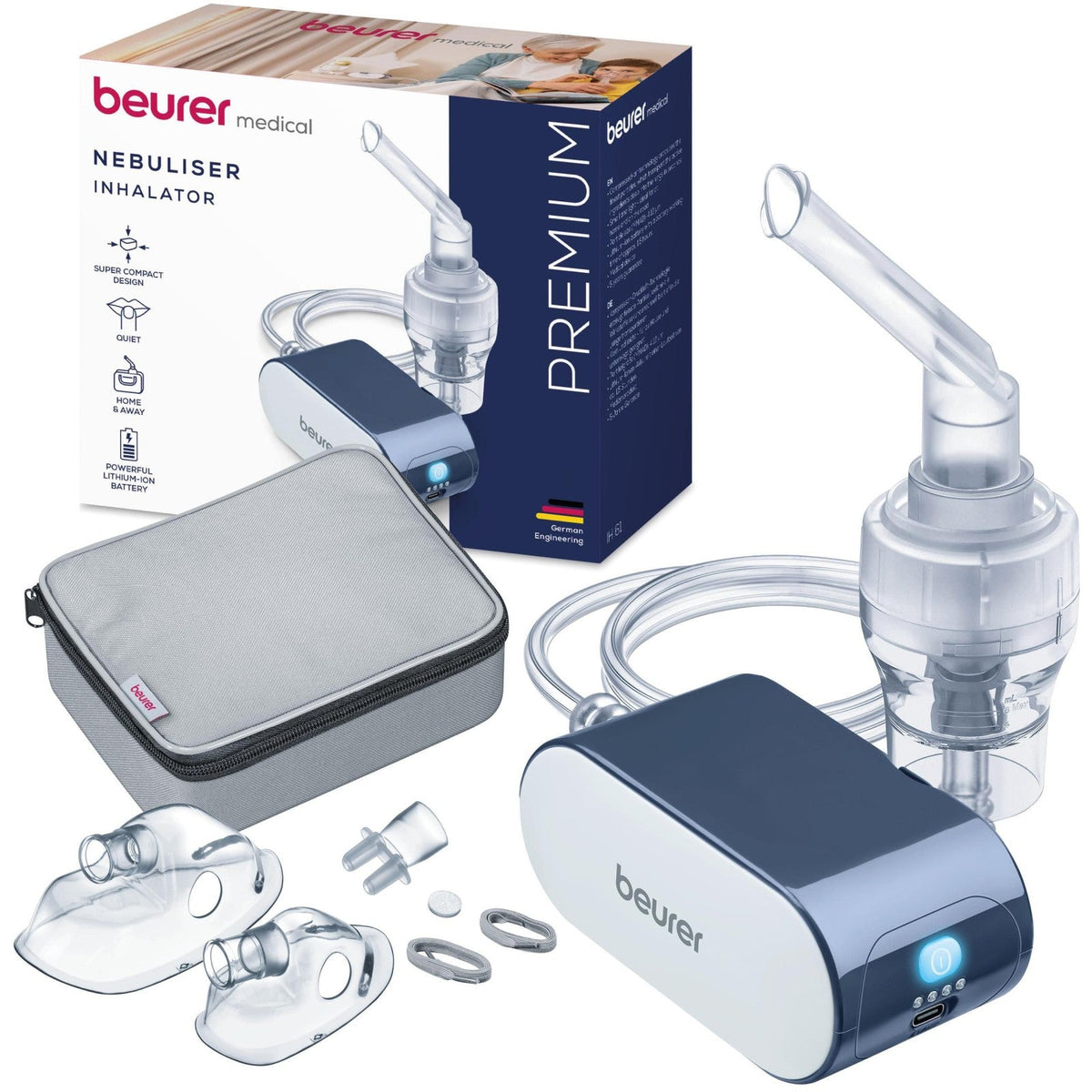 Beurer Germany Rechargeable Nebuliser for Adults & Children IH 61