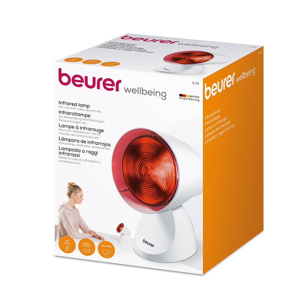 Beurer Infrared Lamp IL 21 Soothing Colds & Muscle Strains