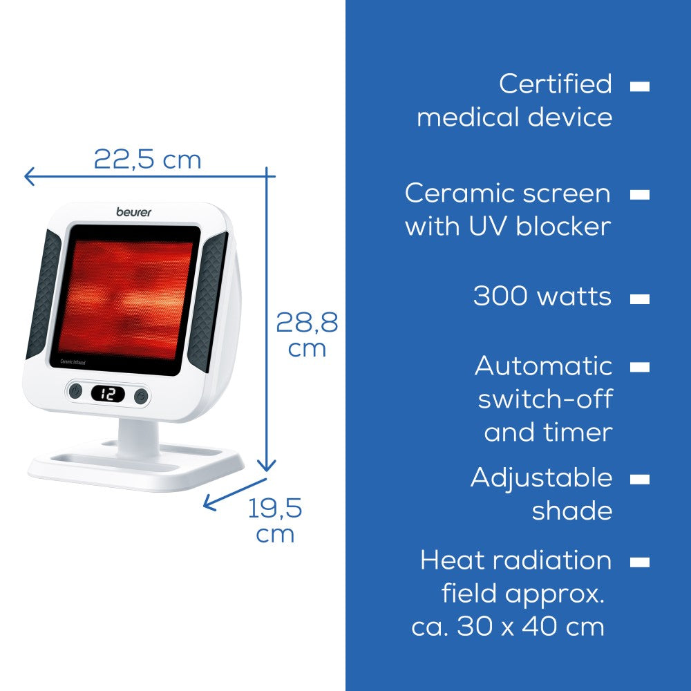 Beurer IL 60 Extra Large Infrared Lamp With InfraXtreme® Ceramic Glass