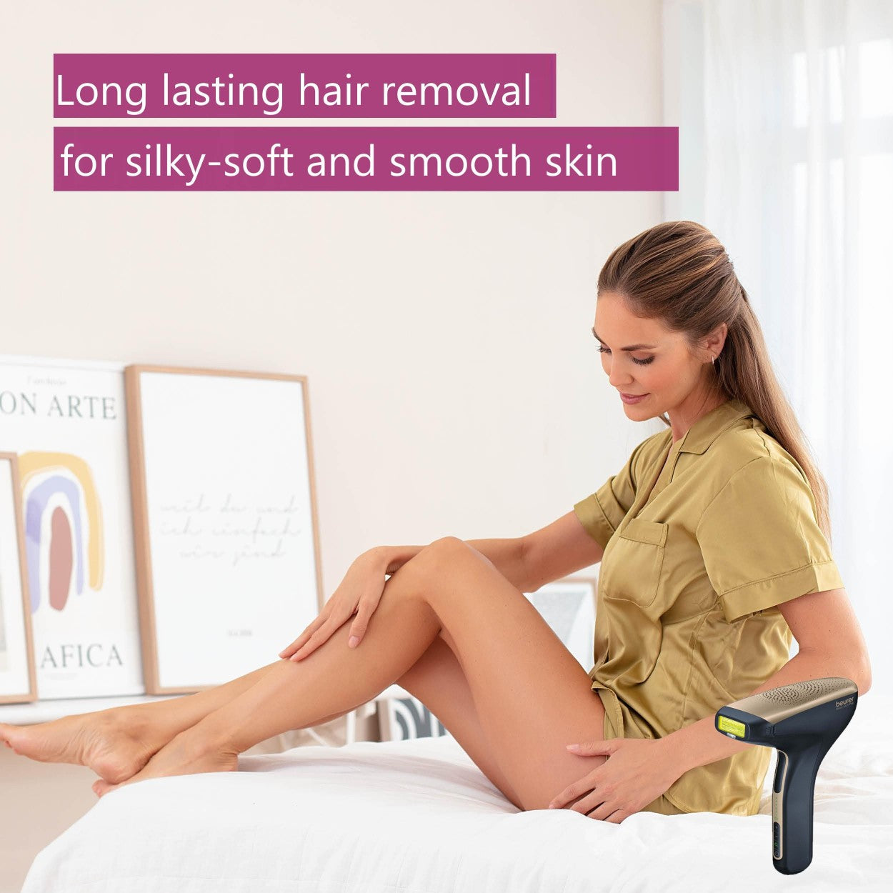 Beurer IPL Laser Hair Removal Device: Cordless IPL 8800+App for Face & Body