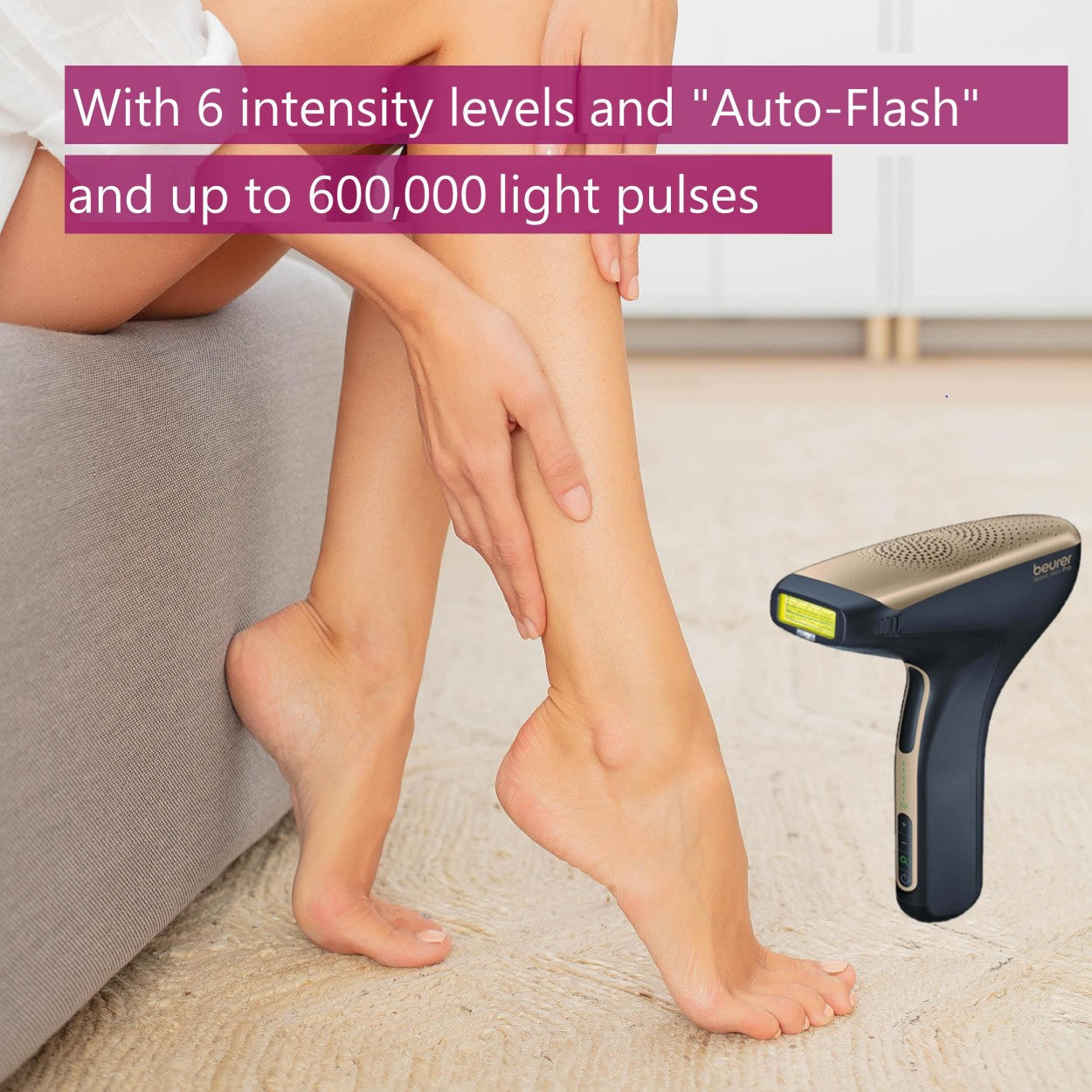 Beurer IPL Laser Hair Removal Device: Cordless IPL 8800+App for Face & Body