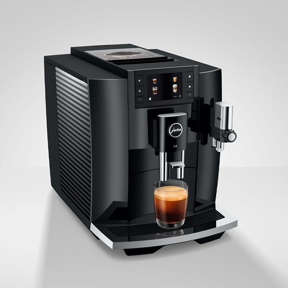 Jura E8 Coffee Machine - Piano Black (Latest Gen)
