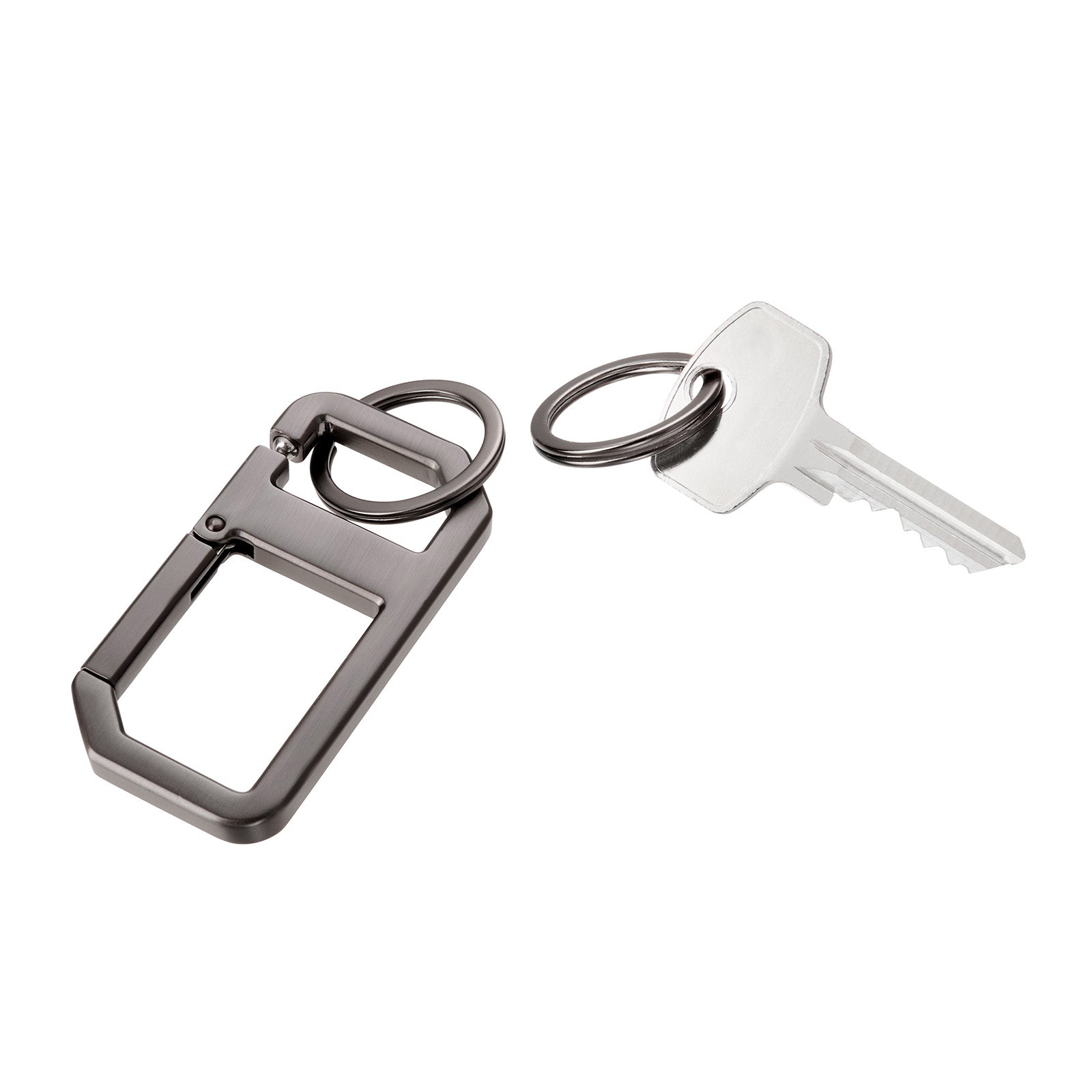 TROIKA Germany Click Clip Keyring | 2 Key Rings | Gunmetal Key Holder