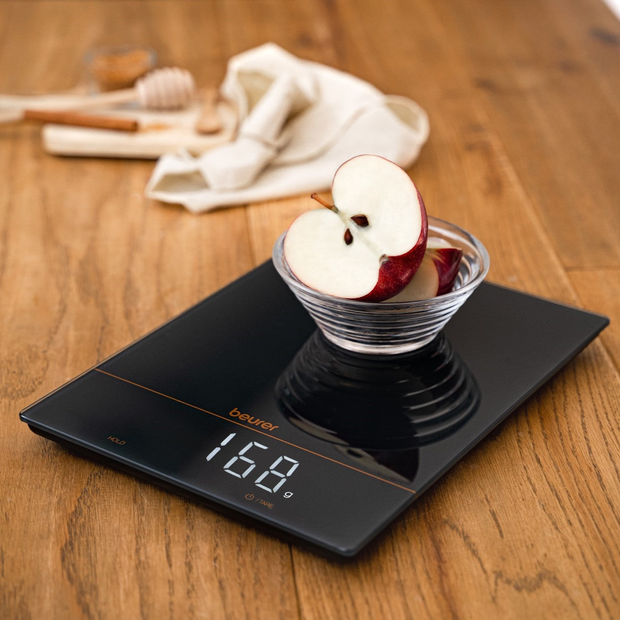 Beurer KS 34 Precise XL Digital Kitchen Scale 15kg Capacity - Limited Black & Bronze Edition