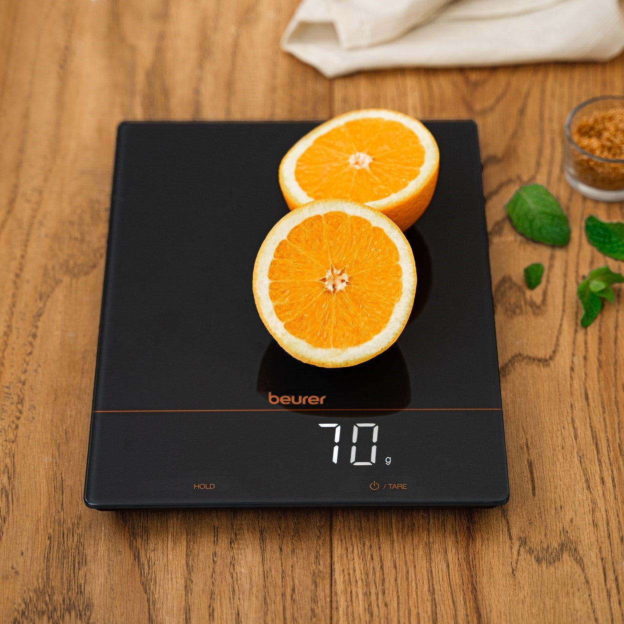 Beurer KS 34 Precise XL Digital Kitchen Scale 15kg Capacity - Limited Black & Bronze Edition