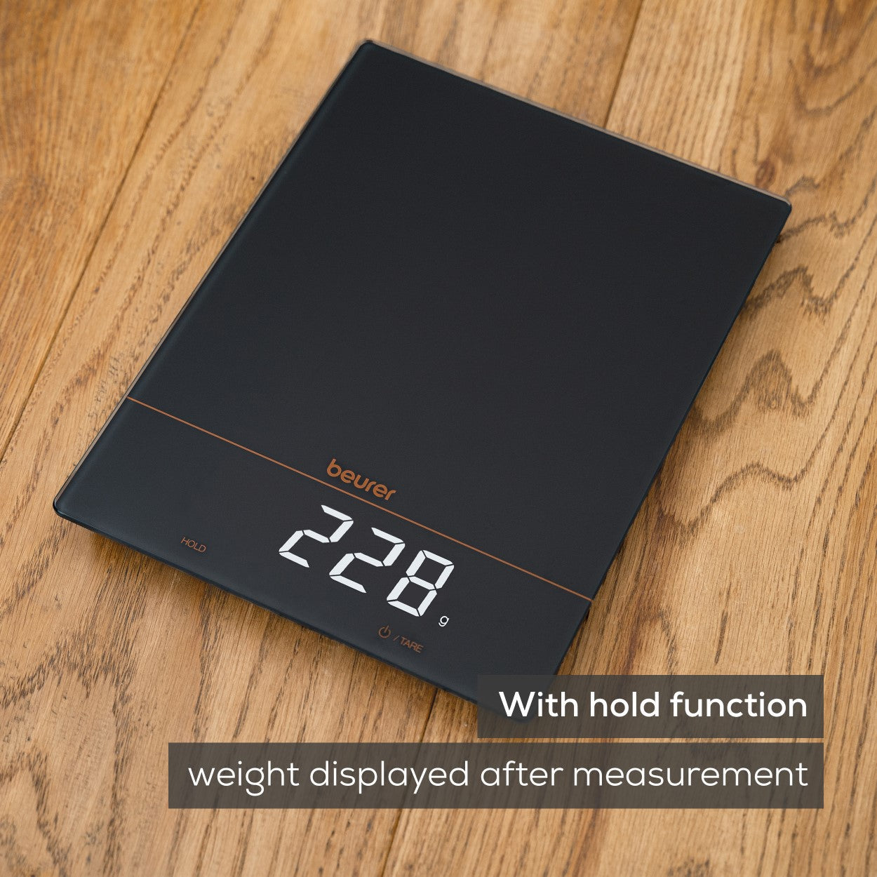 Beurer KS 34 Precise XL Digital Kitchen Scale 15kg Capacity - Limited Black & Bronze Edition