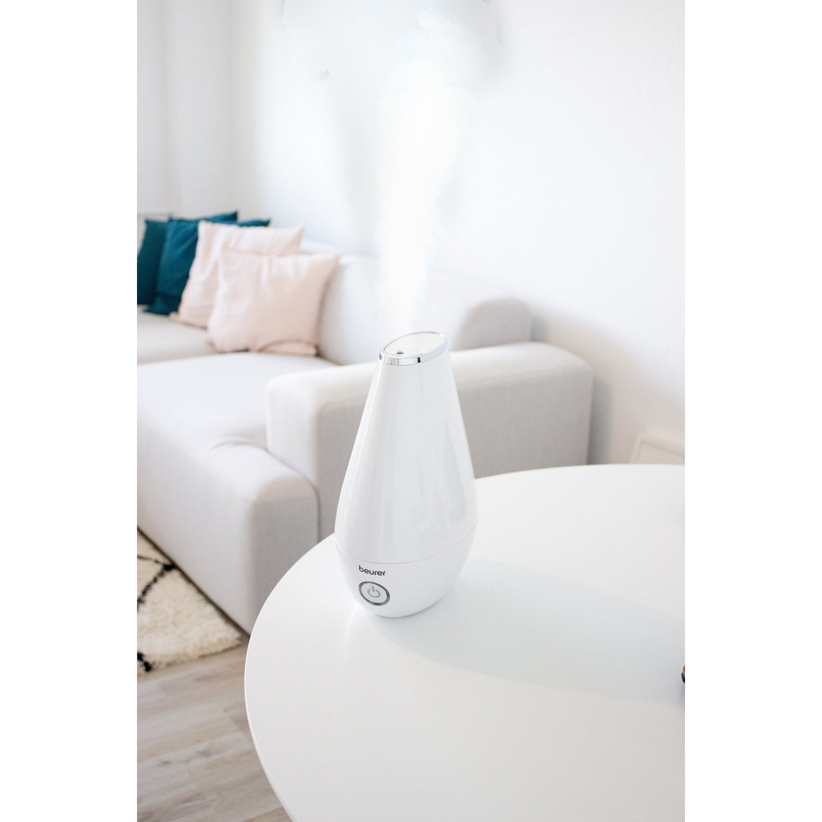 Beurer LB 37 air humidifier running in a living room