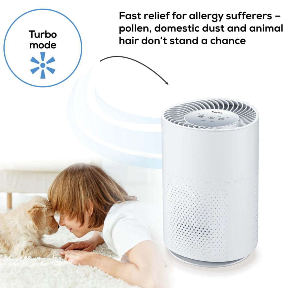 Beurer LR 220 Air Purifier | Clean Air for Allergy Sufferers | Filters Pollen, Dust & Bacteria | Rooms up to 37m²