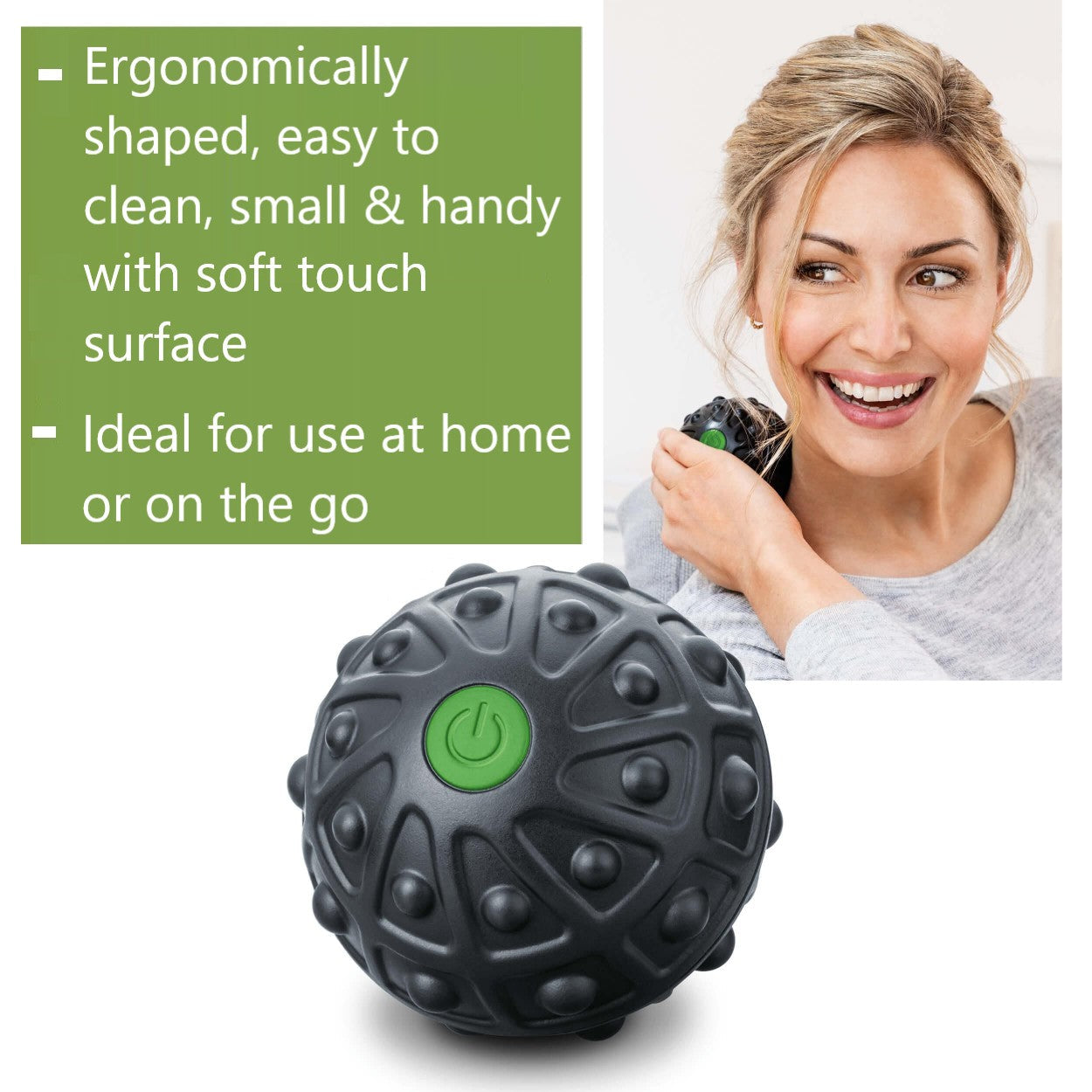 Beurer Massage Ball MG 10 Vibrating Targeted Trigger Point Relief On-the-Go