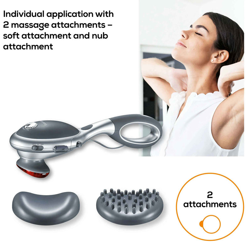 Beurer Germany Infrared Tapping Massager | Infrared Heat Option | Neck to Legs | MG 70