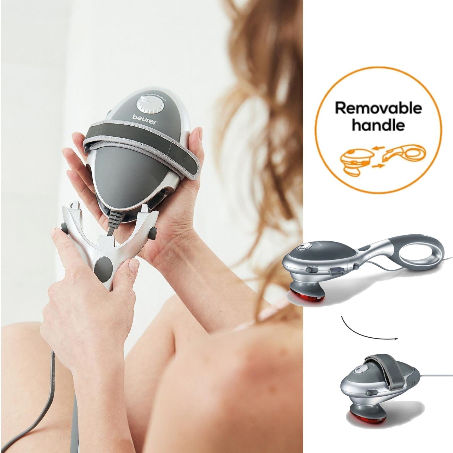 Beurer Germany Infrared Tapping Massager | Infrared Heat Option | Neck to Legs | MG 70