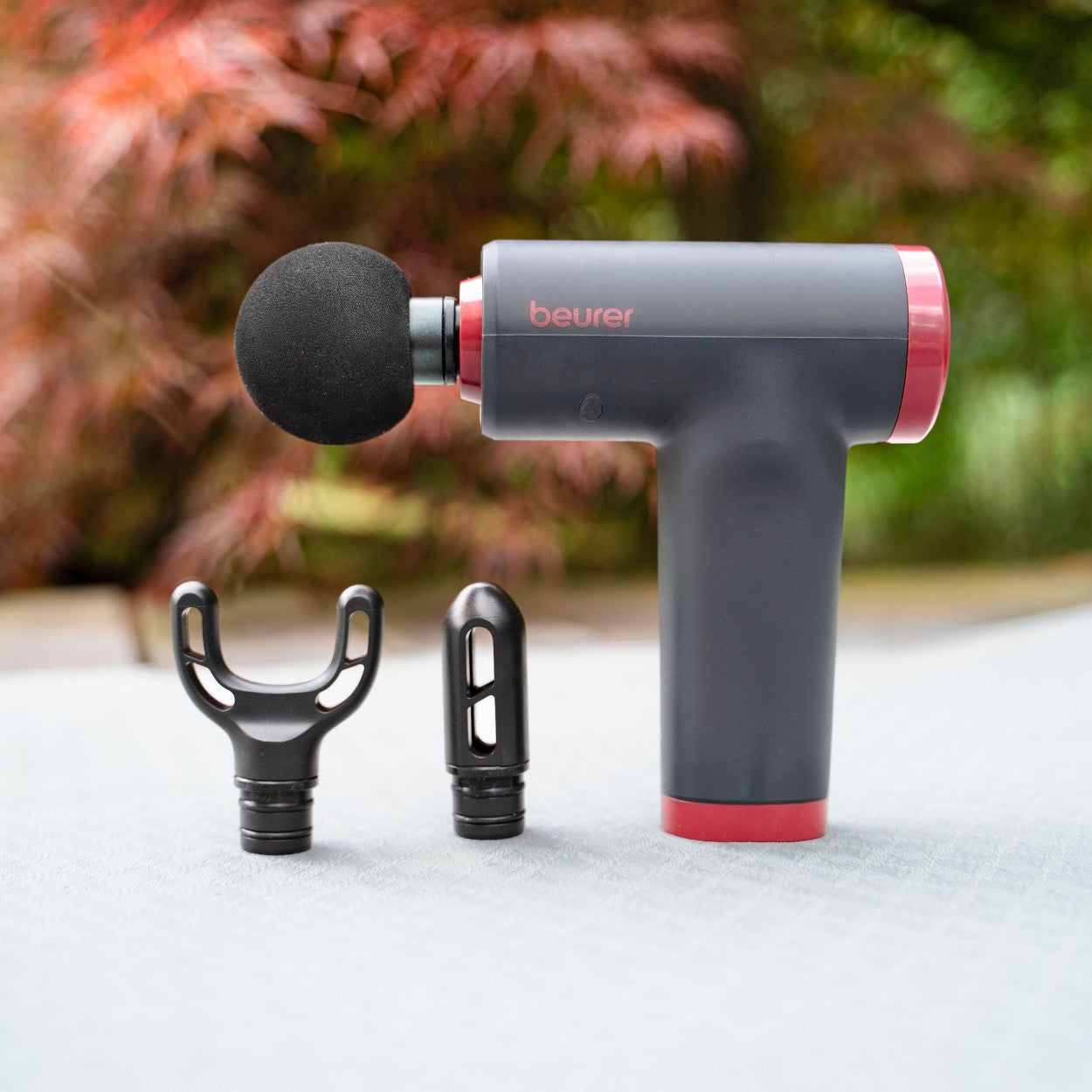 Beurer Massage Gun MG 89 LE25 Rechargeable, Compact, Powerful, Targeted Muscle Regeneration. 3 Massage Heads