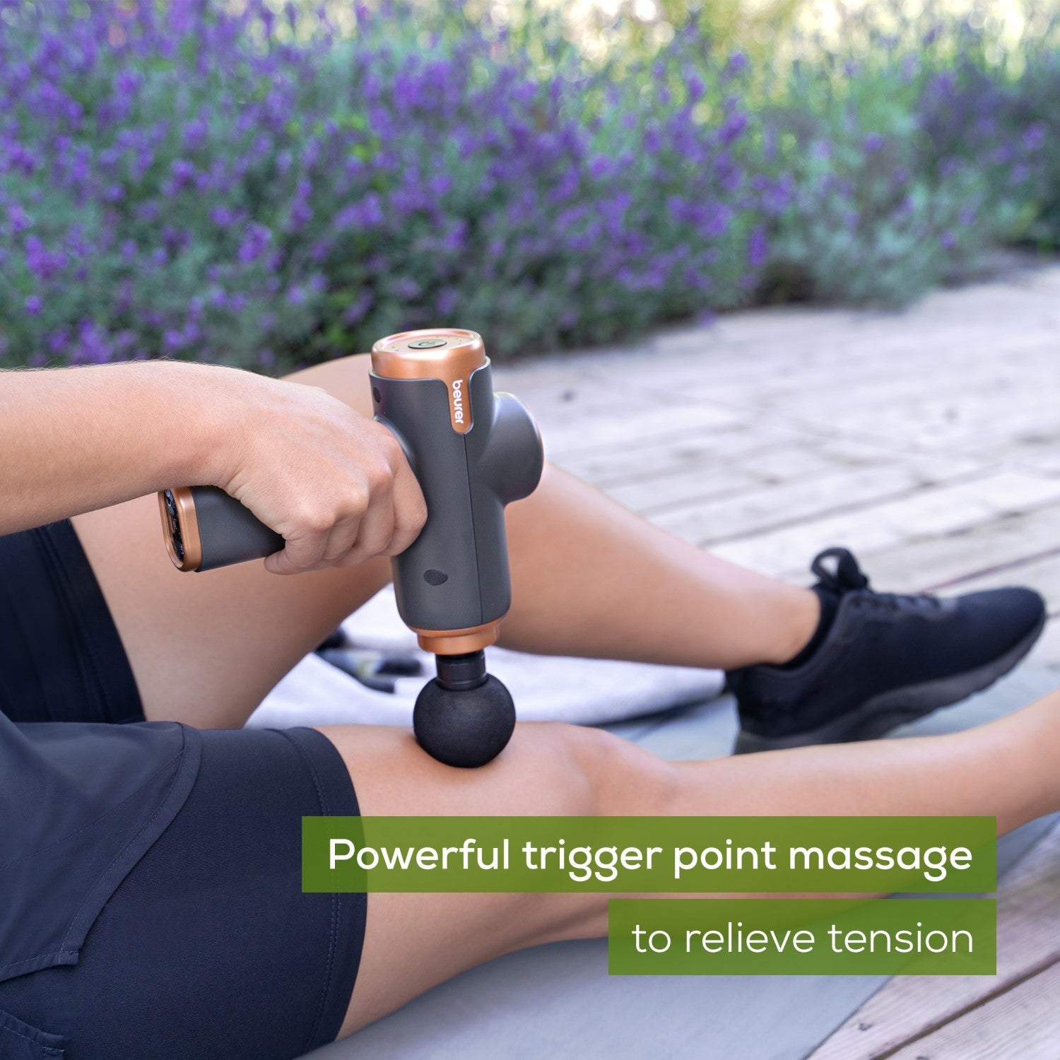 Demo - Beurer MG 99 Limited Edition Compact Deep Tissue Massage Gun - Rechargeable (Gold &amp; Black)