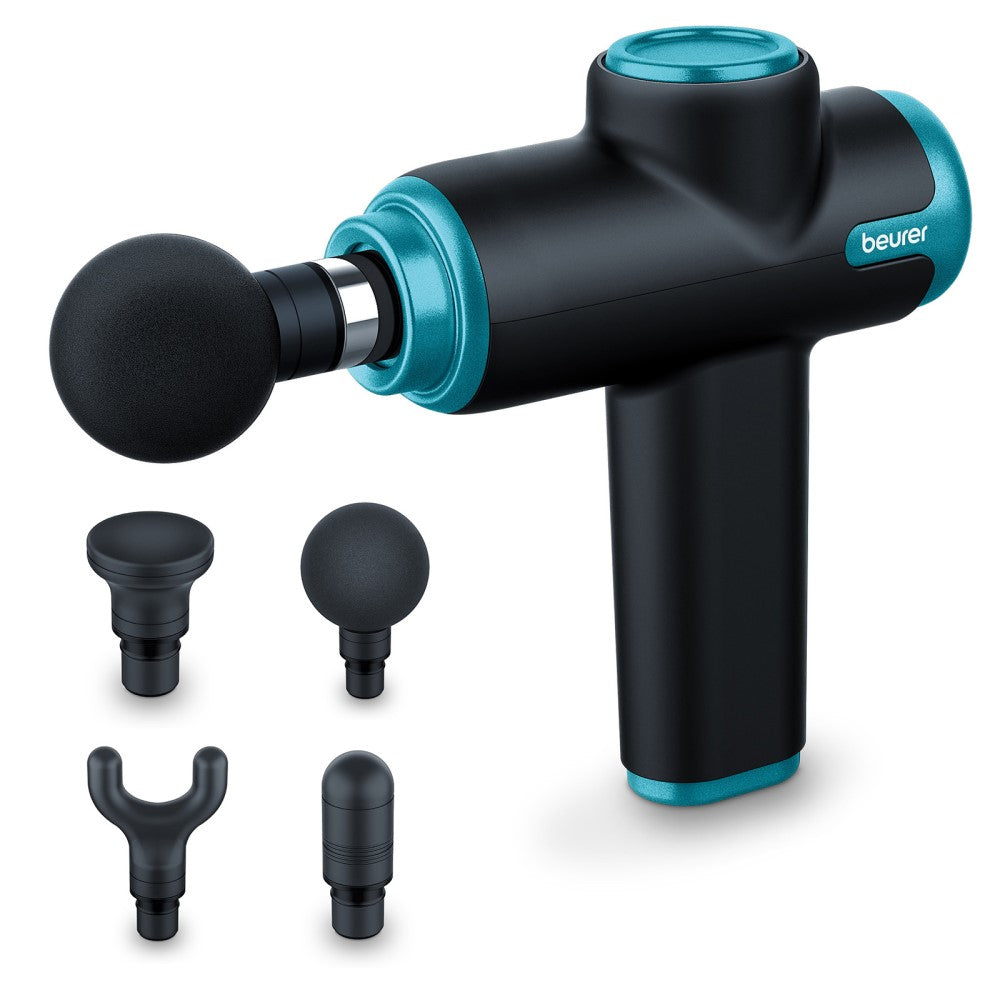 Beurer Massage Gun: Rechargeable with 4 Attachments MG 99 LE23 Blue / Black