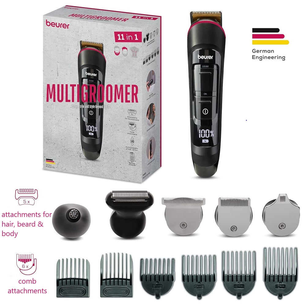 Beurer Groomer: Body, Ears, Nose, Beard and Hair Trimmer & Shaver MN9X