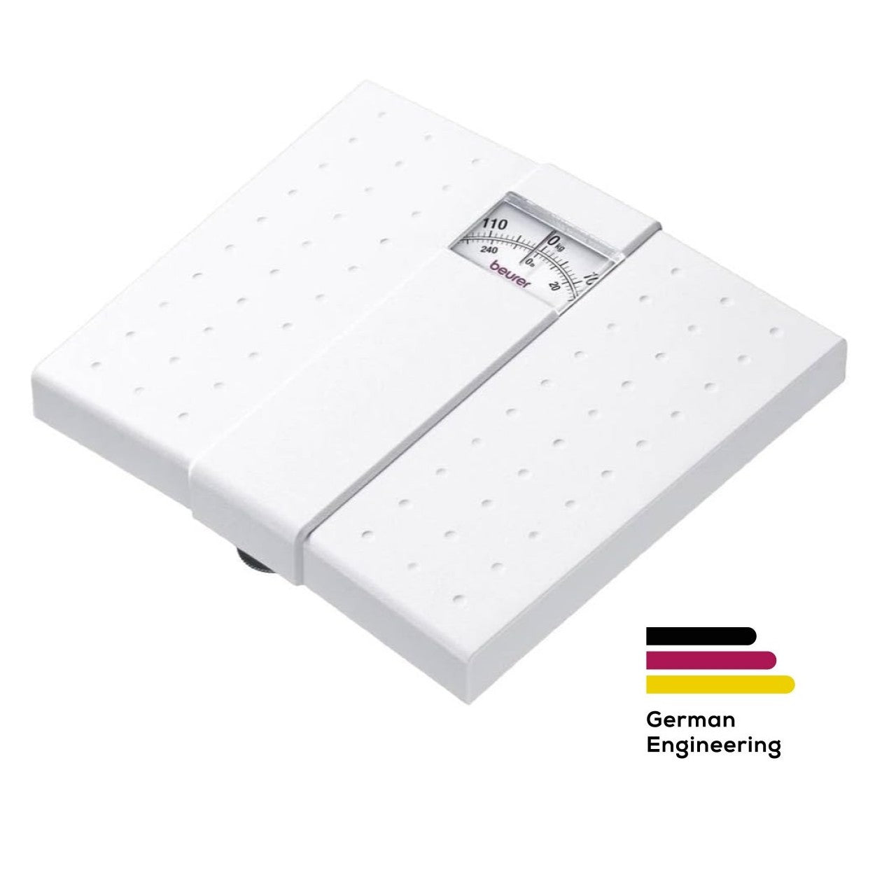 Beurer Mechanical Bathroom Scale MS 01 | Analogue Display |No Batteries | Eco-Friendly | 120kg Capacity