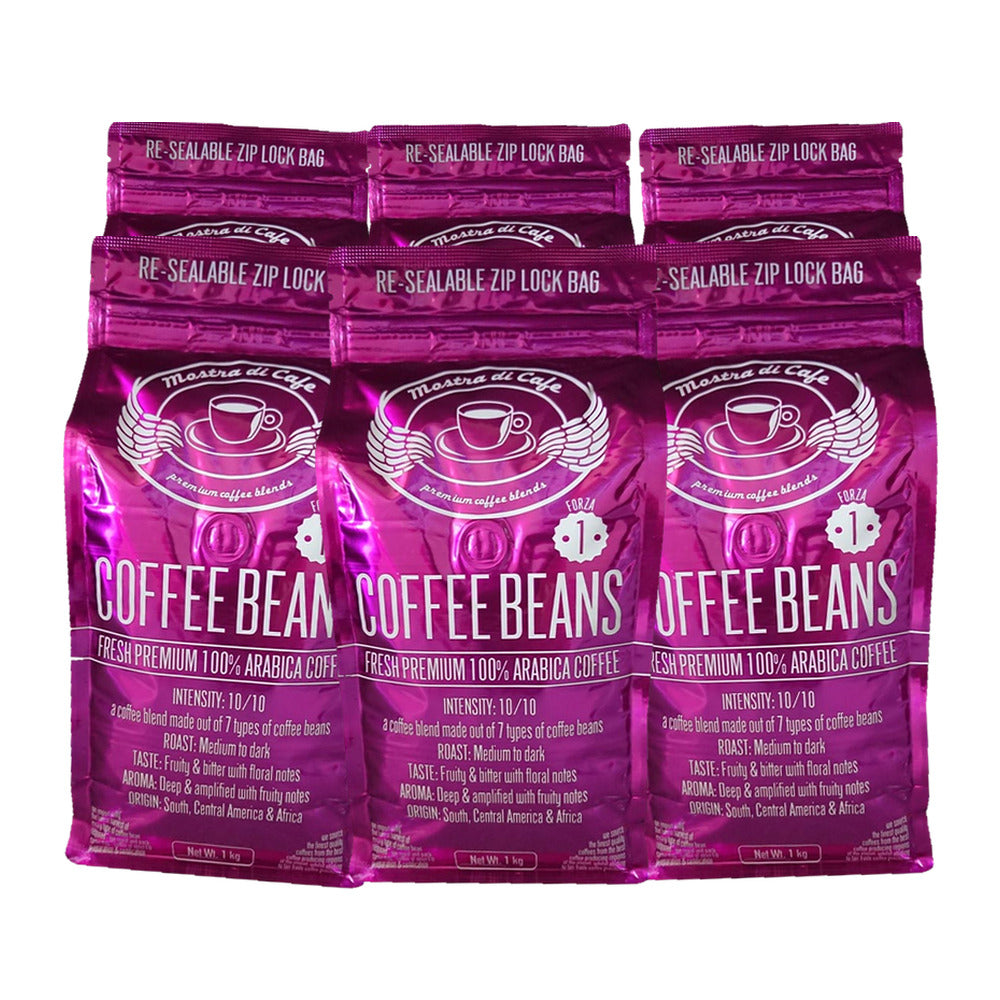 Mostra Di Cafe Forza #1 Coffee Beans 1kg, box of six bags