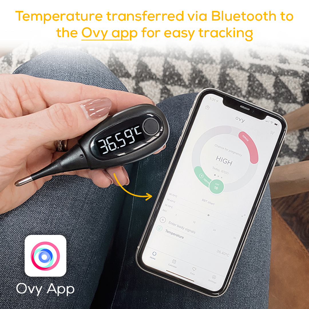 Beurer Basal Thermometer OT 30+App: Pregnancy Planning, Cycle & Ovulation Tracking