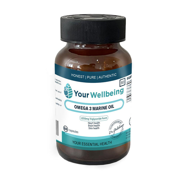 Your Wellbeing Omega 3 Marine Oil - Heart, Brain, Skin Health