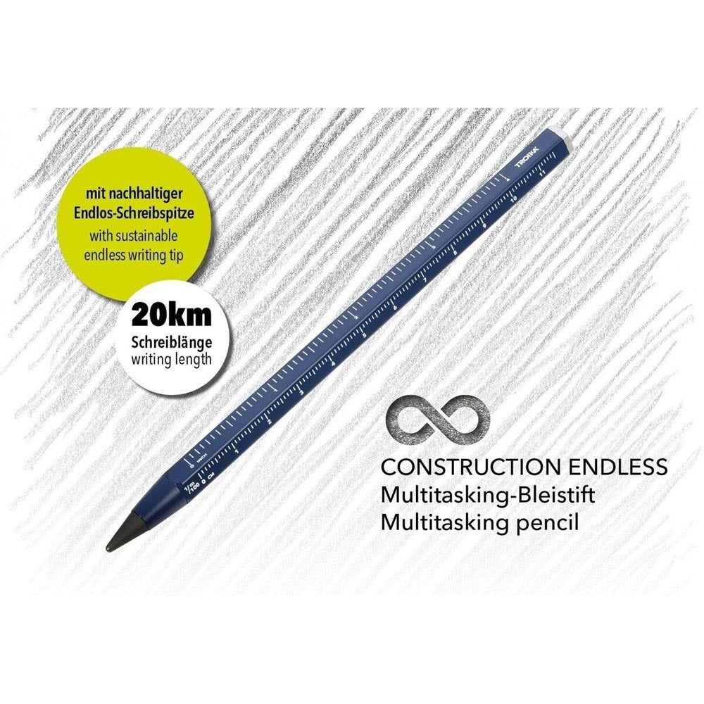 Troika Endless 20km Writing Pencil Non Sharpening - Dark Blue