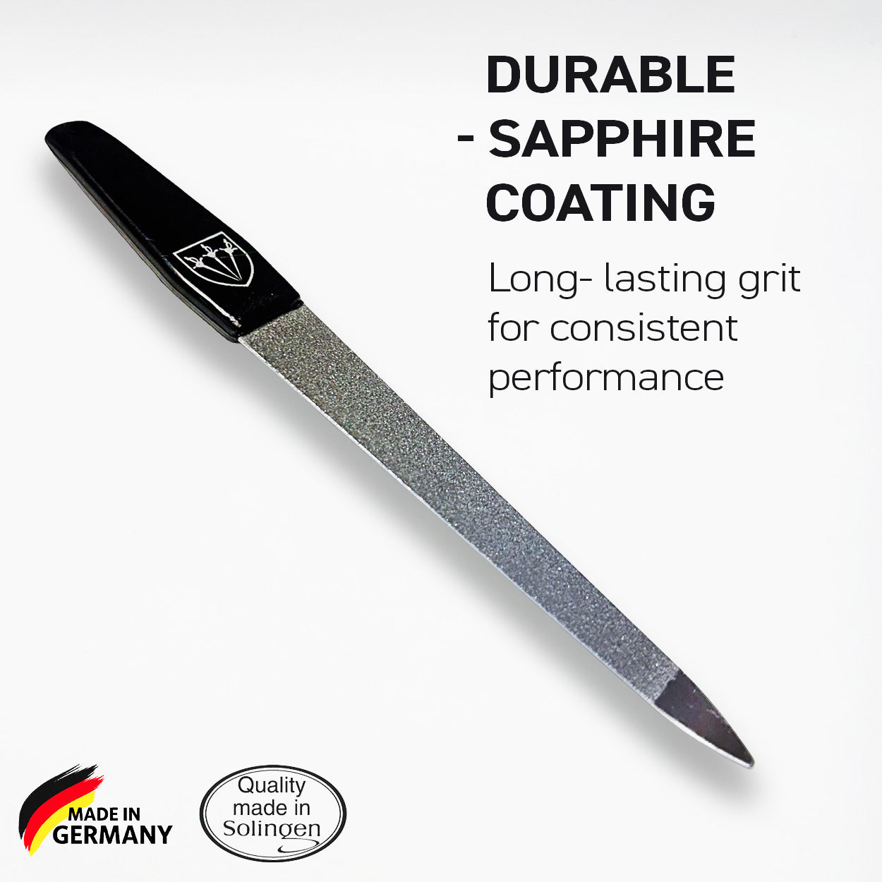 Kellermann 3 Swords Sapphire Nail File | Double-Sided | 13cm | PF 2705