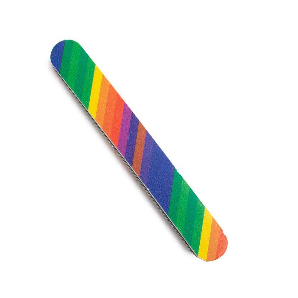 Kellermann 3 Swords Emery Nail File Double-Sided Rainbow Pattern PL 4904