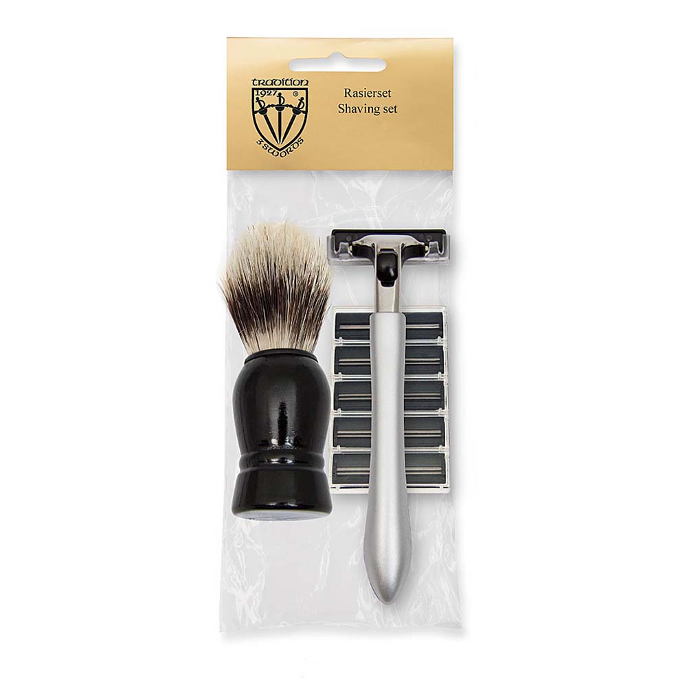 Kellermann 3 Swords Set: Shaving brush, Razor, Spare Blades PL 6808