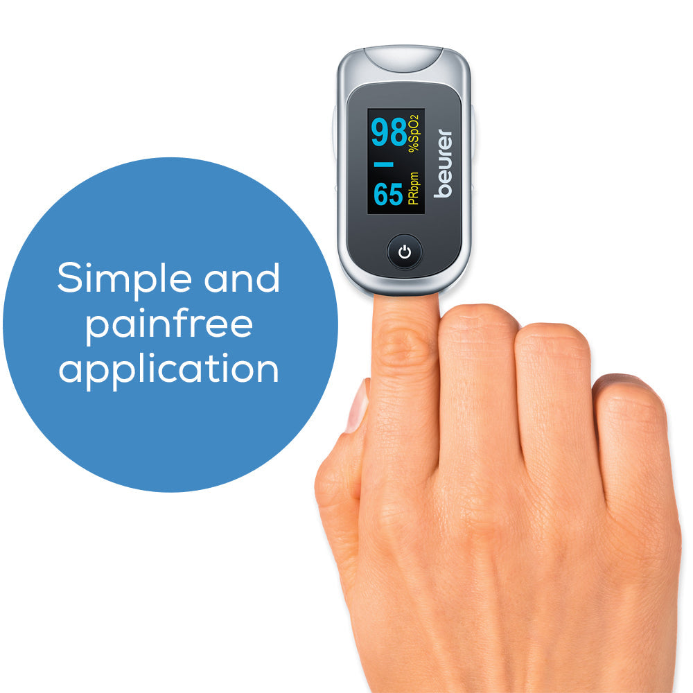 Beurer Pulse Oximeter: Oxygen Saturation, Pulse Rate, Perfusion Index PO 40