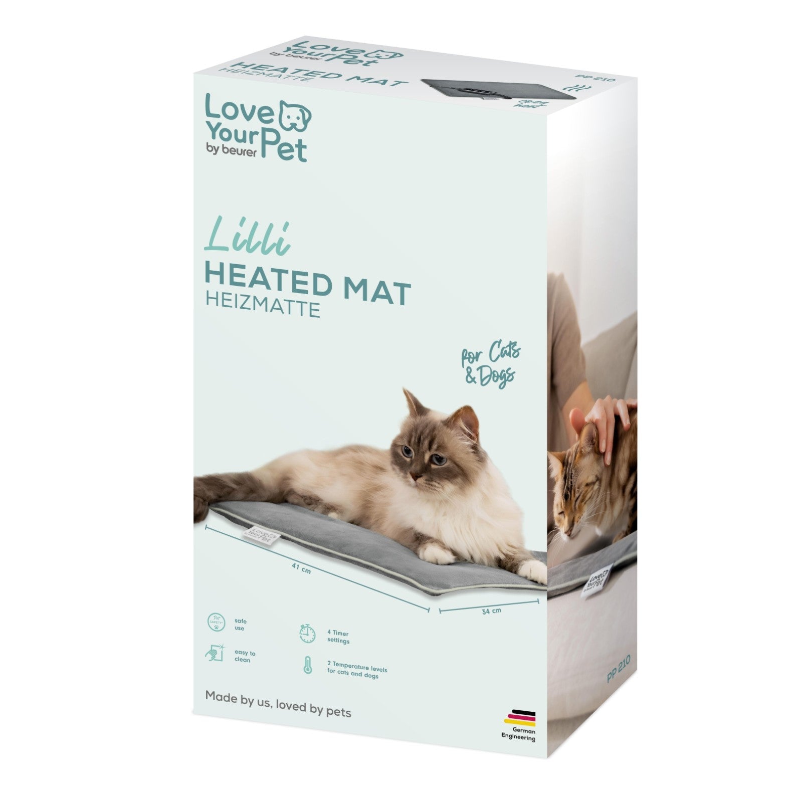 Love Your Pet by Beurer - Lilli - Small Pet Heating Mat for Dogs & Cats - 41 x 34 cm