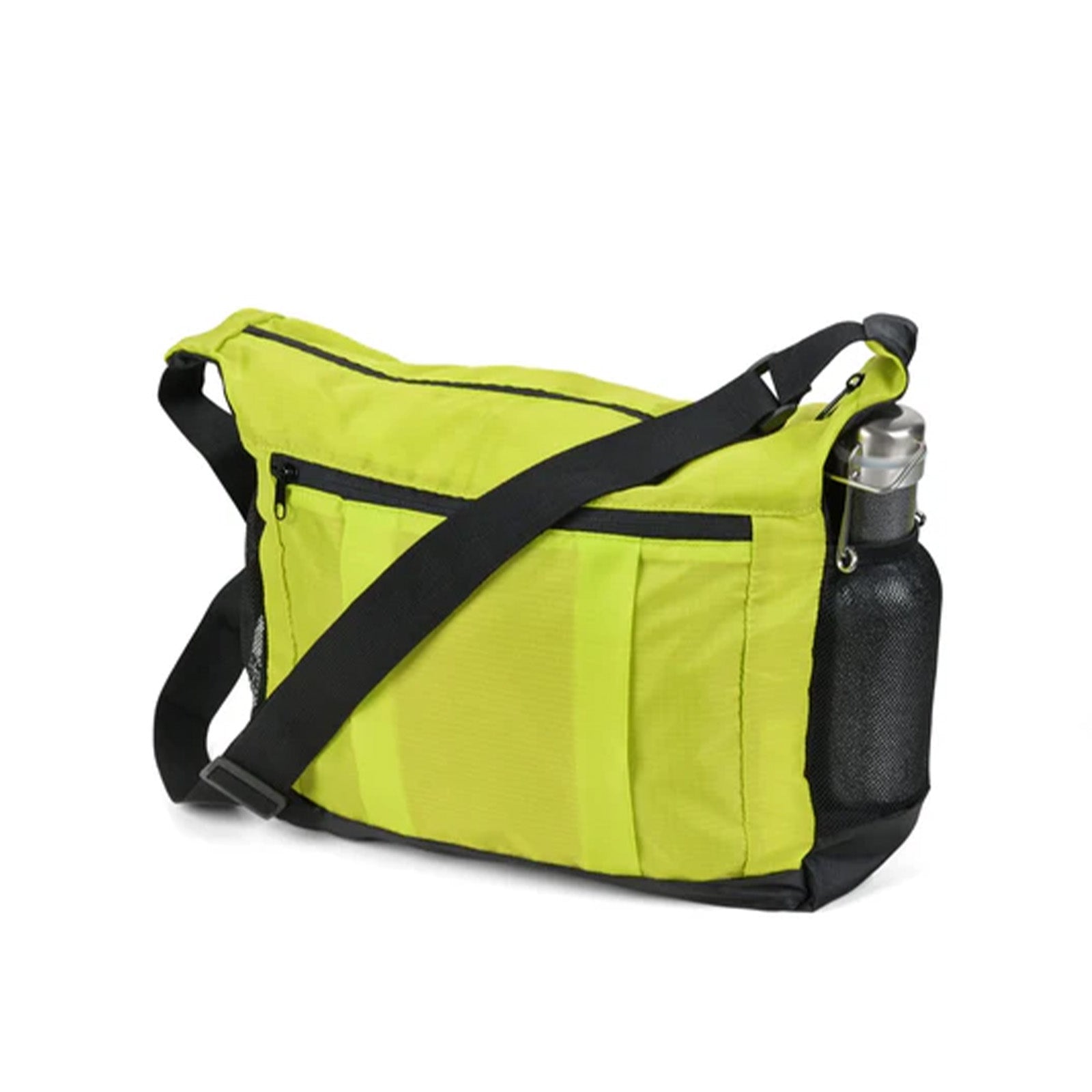 TROIKA Germany Foldable Shoulder Bag | Carabiner Clip | 10kg | Green