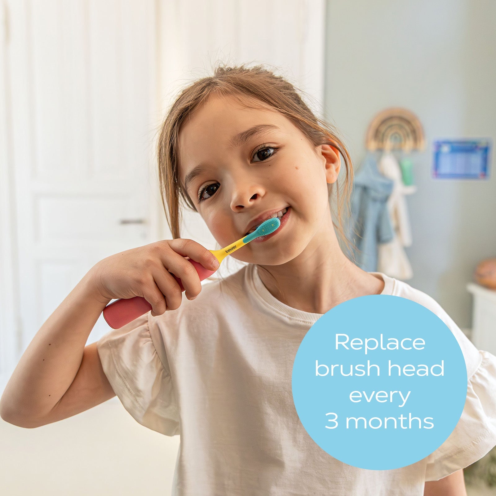 Beurer Germany Wavy Soft Sonic Toothbrush Heads | 4 Pack | Ages 3 and Up