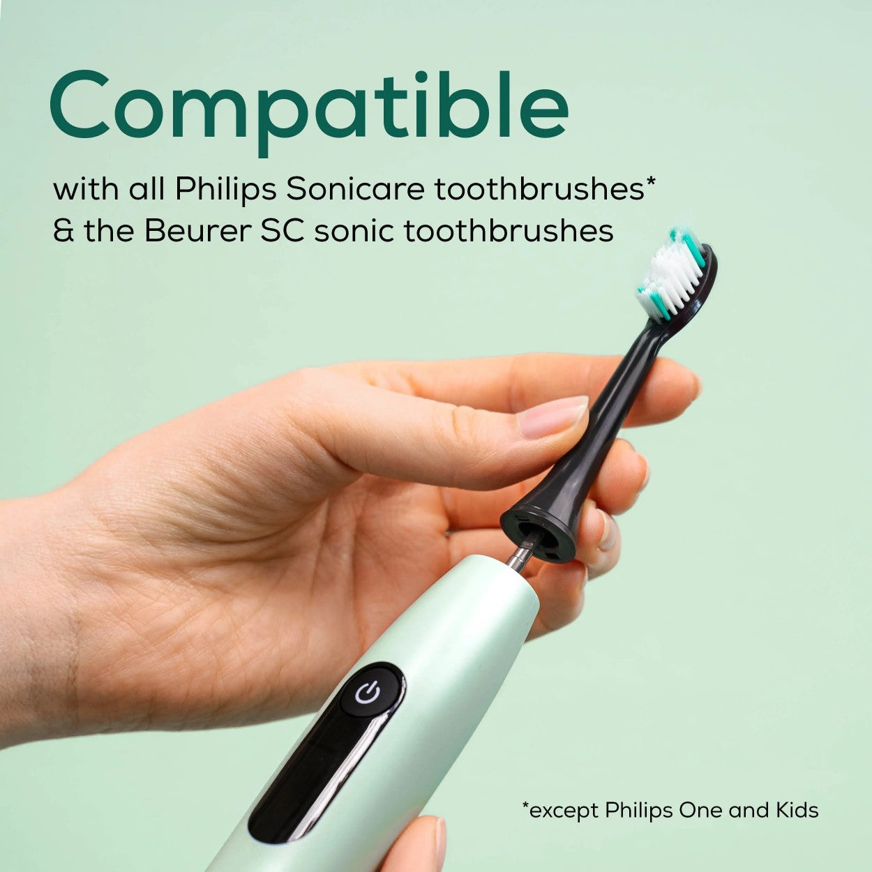 Beurer Classic Clean Brush Heads: Gentle, Thorough Dental Care. For Beurer SC Sonic & Most Philips Sonicare Toothbrushes