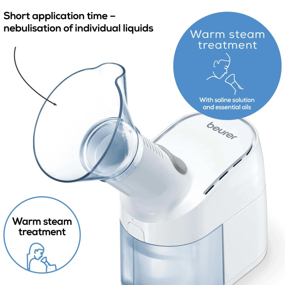 Beurer Germany Steam Vaporiser for Mouth & Nose: Ease Colds & Sinuses SI 40