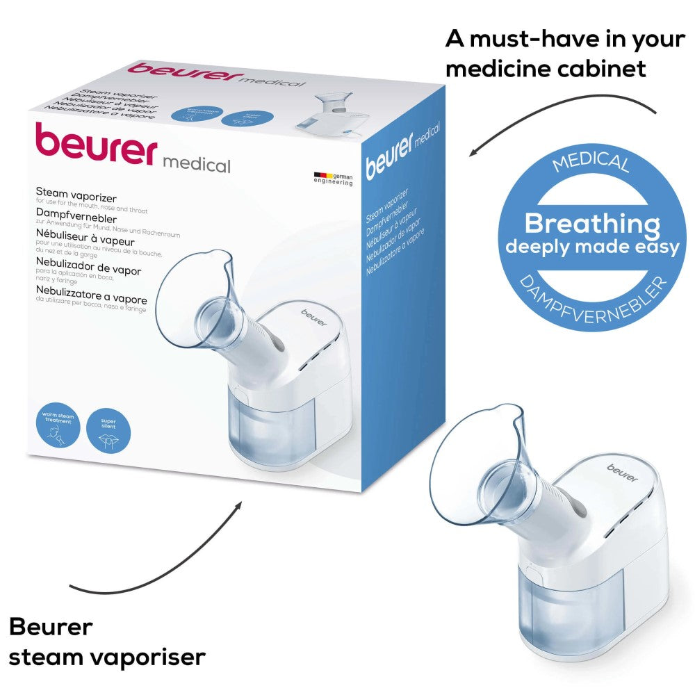 Demo - Beurer Steam Vaporiser & Inhaler: Ease Colds/Coughs or Facial Steamer SI 40