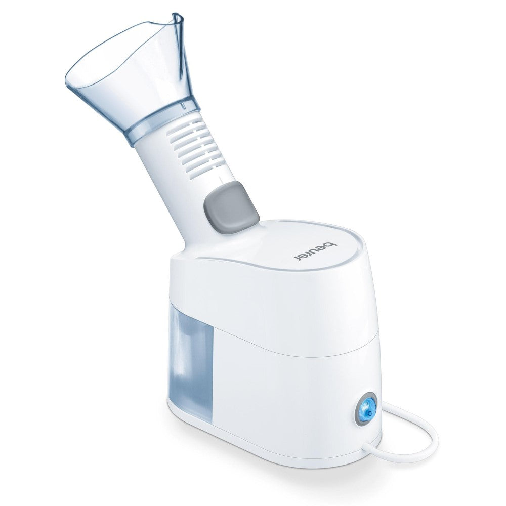 Beurer SI 40 Steam Vaporiser 2-in-1: Aroma Mask Eases Colds, Allergies / Facial Mask Hydrates Facial Skin, Opens Pores